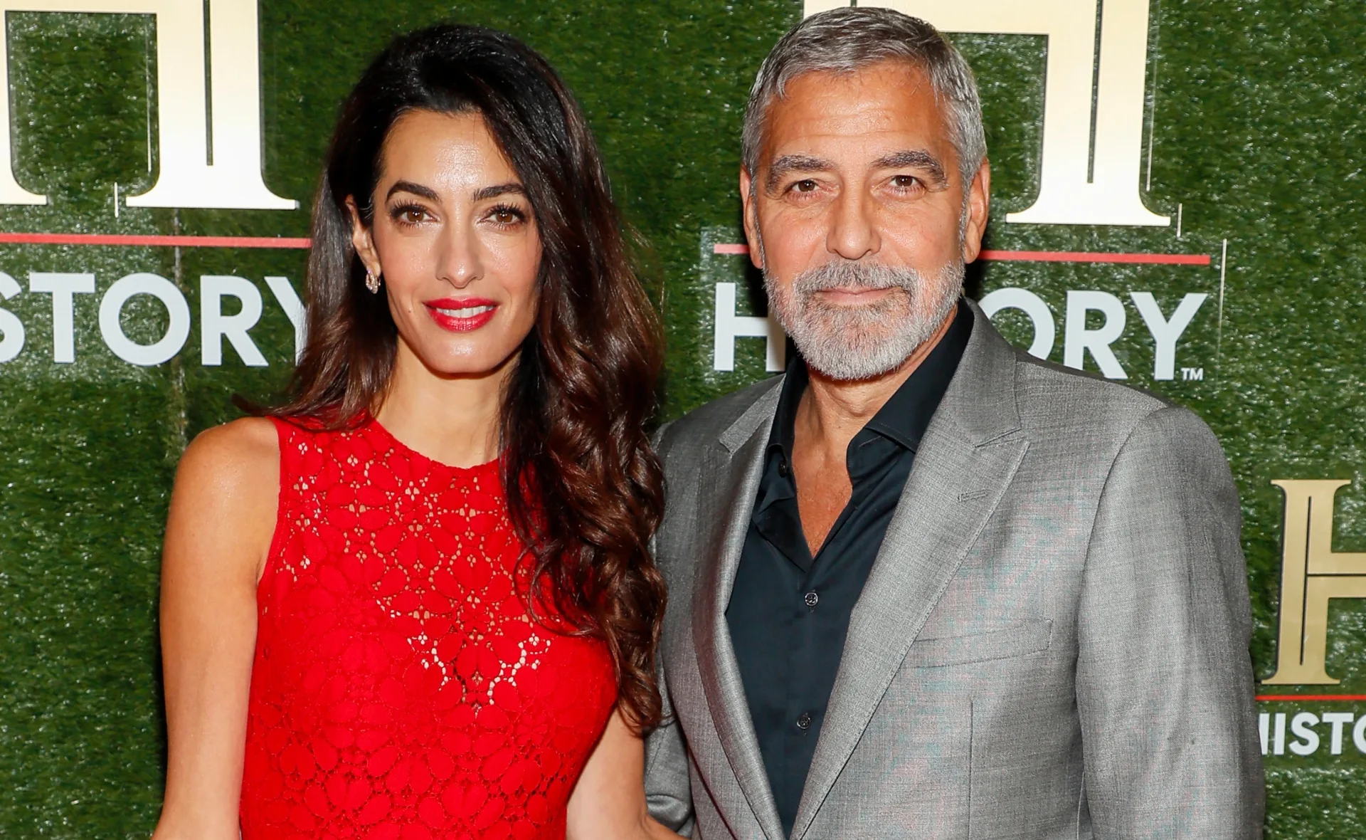 Amal Clooney, Ruler Of Red Carpet Style, Wore A Red Hot Sheer Jumpsuit In Latest Appearance