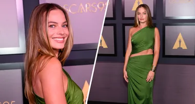 Margot Robbie Gives ‘Bottega Veneta Green’ A 2022 Update At The Governor’s Awards