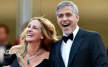 Julia Roberts, Fashion Legend, Just Wore A Dress With George Clooney’s Face All Over It