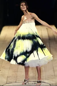 Shalom Harlow Remembers Alexander McQueen At That Legenady Spray-On Dress