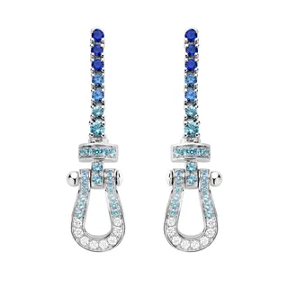 FRED Force 10 Earrings in White Gold