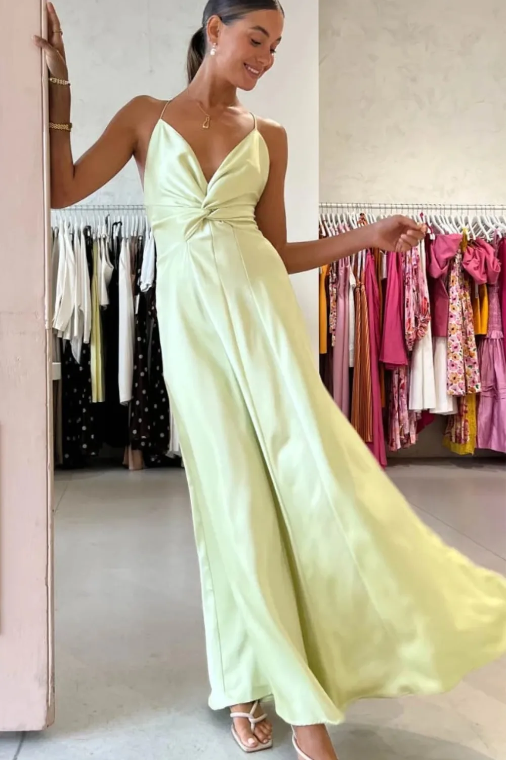 One Fell Swoop Emmeline Maxi Dress in Limoncello.