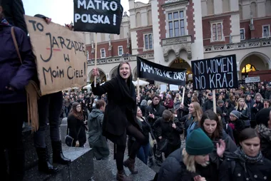 Polish Protest Against Total Abortion Ban