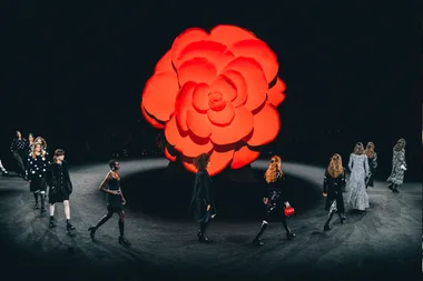 Camellia-Core Is In Bloom On The Runways At Chanel’s Fall/Winter 2023 Show