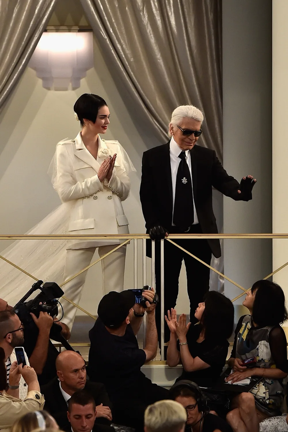 kendall jenner with karl lagerfeld