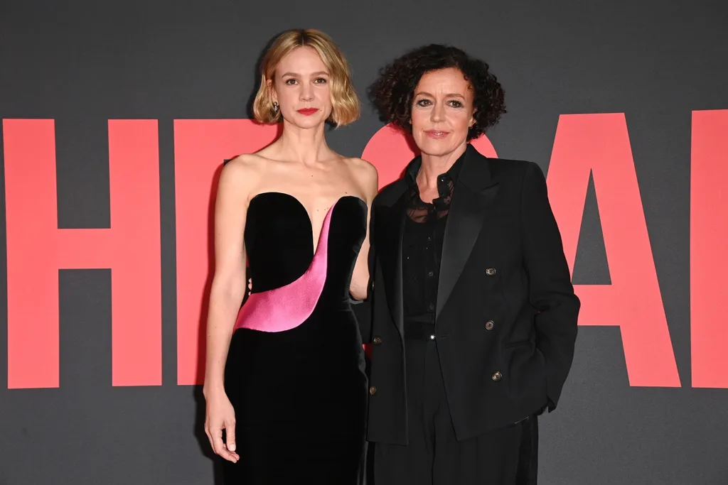 Carey Mulligan and Director Maria Schrader attend the 