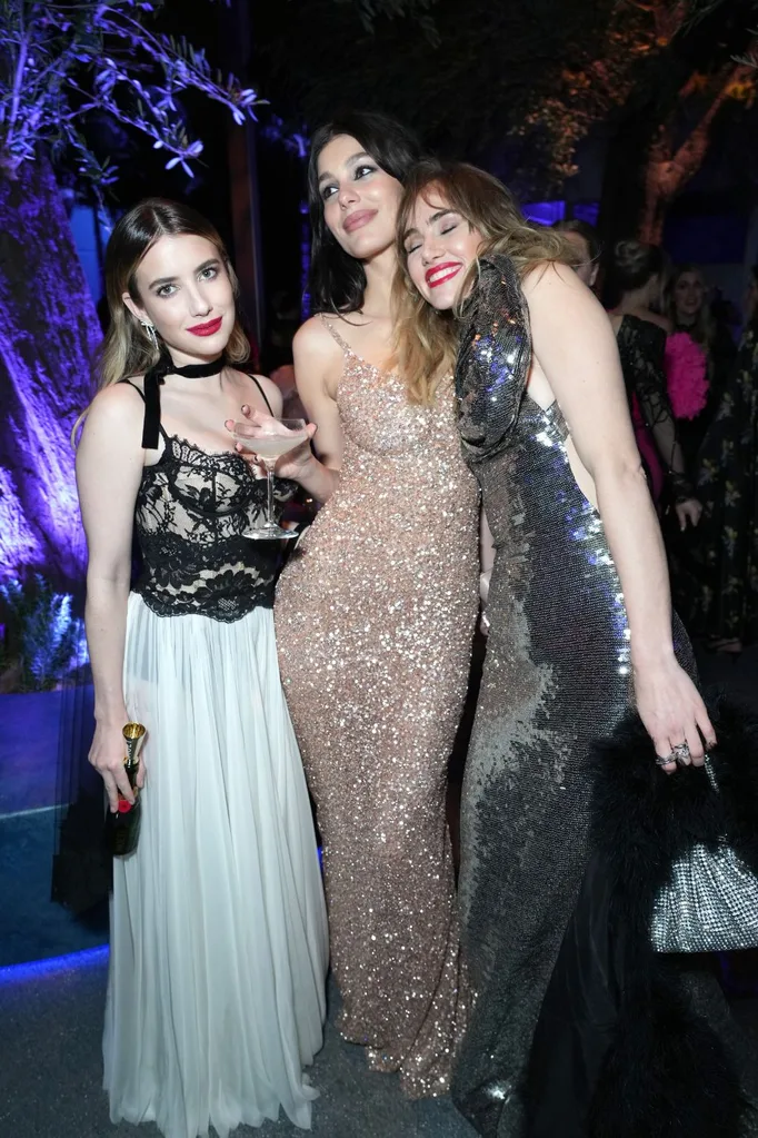 emma-roberts-camila-morrone-suki-waterhouse--Vanity-fair-oscar-party