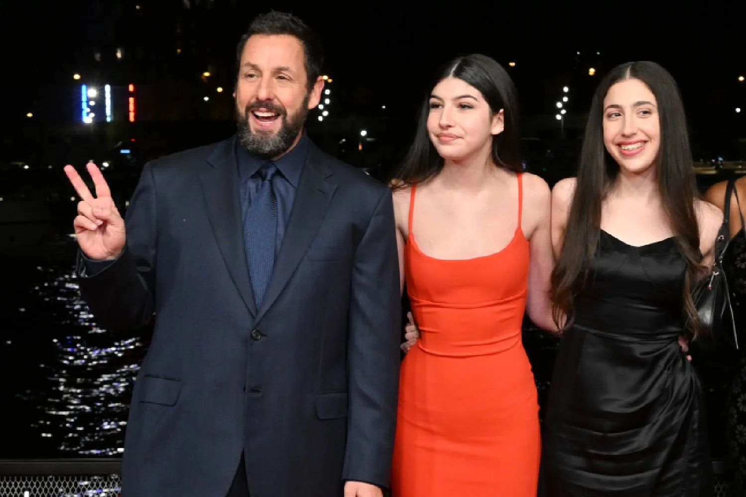 Adam Sandler and his kids, Sunny and Sadie