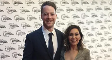 Zoe Foster Blake Looks Gorgeous In Metallic Dress At The ACRAs