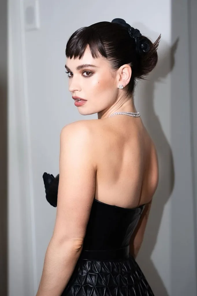 Lily James bangs Met Gala 2023