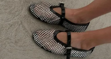 Mesh Ballet Flats Are The Latest Skin-Baring Trend