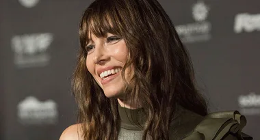 Jessica Biel Rocks An Olive Green Leather Dress At ‘Book Of Love’ Premiere