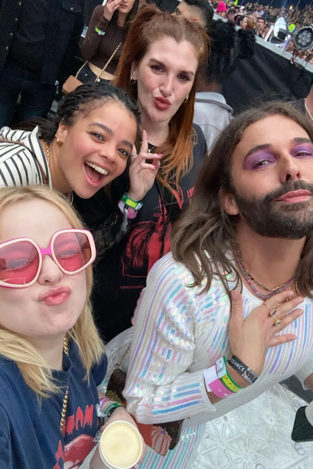 Nicola with her bestie Jonathan Van Ness.