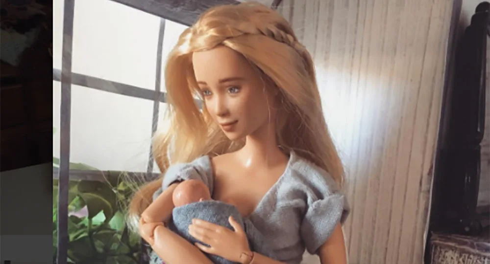 We’re obsessed with Breastfeeding Barbie