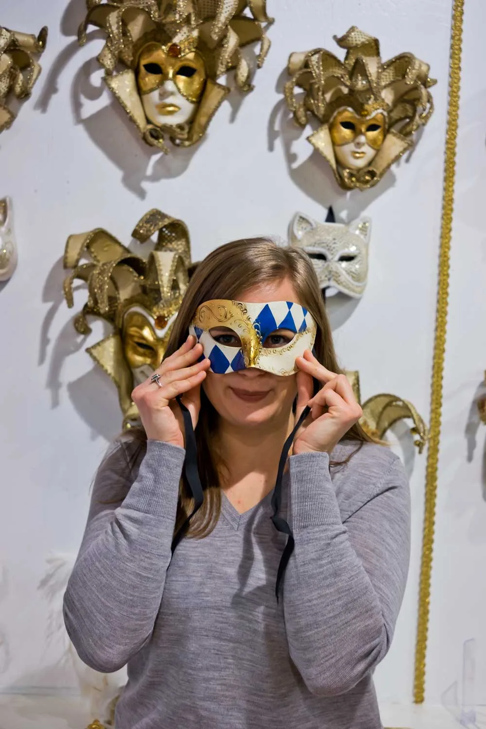 Hand made carnival masks in Venice