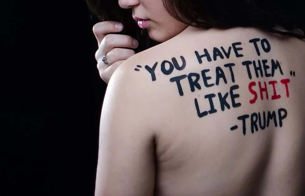 These photos of Trump’s most sexist comments on women’s bodies are going viral