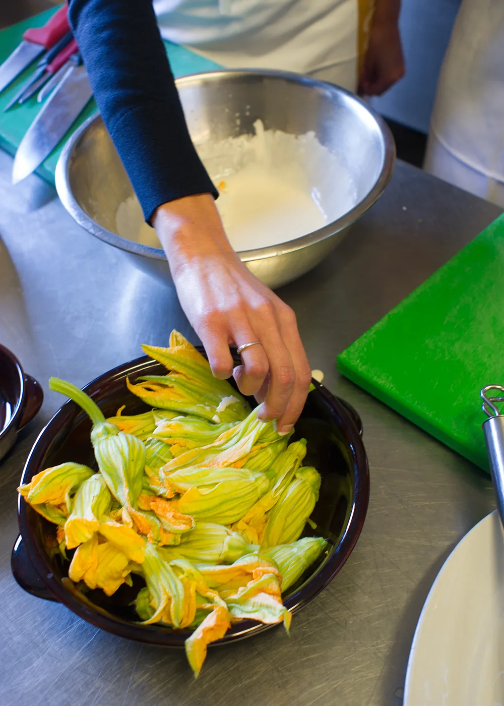 Zucchini flowers