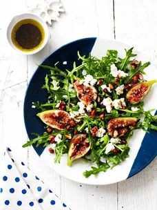 Fig, rocket and goat’s cheese salad