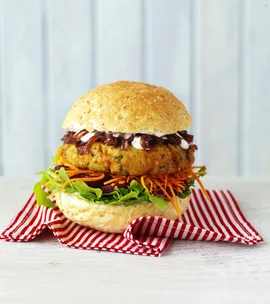 Chickpea and Feta Burger