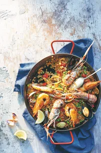 Paella de marisc (seafood paella)