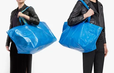 IKEA’s Response To Balenciaga’s Lookalike Blue Tote Bag Is The Best Thing We’ve Seen Today
