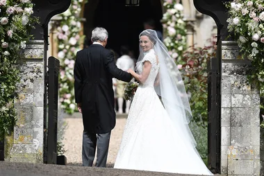 Pippa Middleton Makes Wedding Entrance