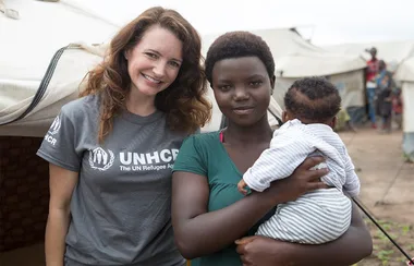 Kristin Davis Meets Refugee Children In Rwanda