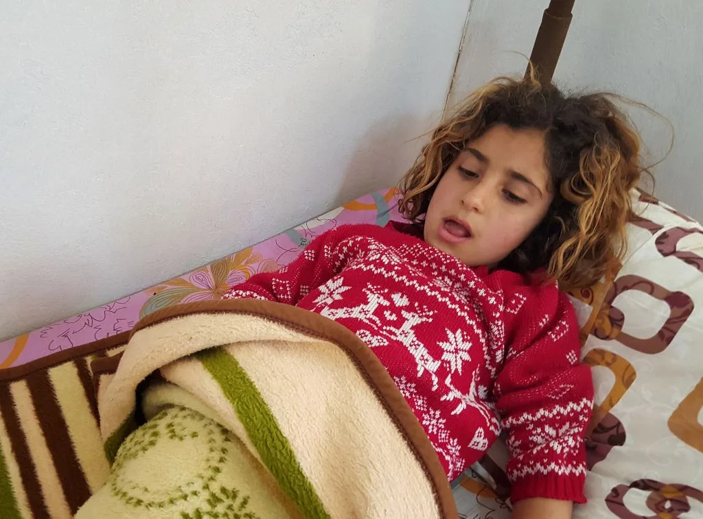 6-year-old Seyma Suveydani, who survived Assad's gas attack in April.