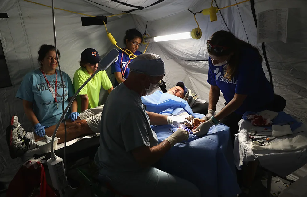 pop-up health clinic in US