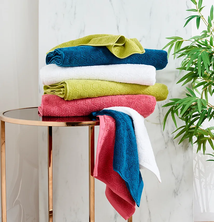 Coloured towels