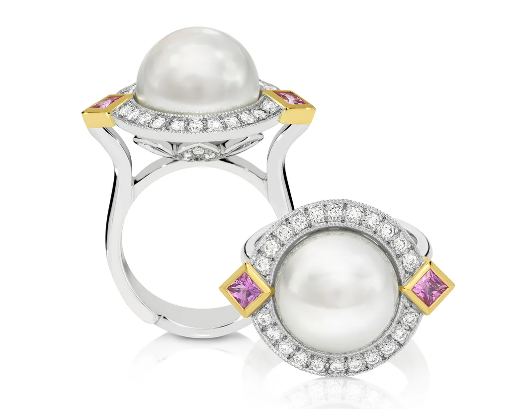 Jason McCrohon ‘Pearl and Sapphire Ring’