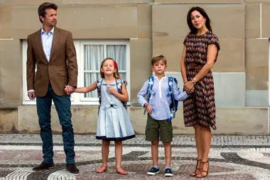 Denmark’s Royal Twins Look Adorable On Their First Day Of School