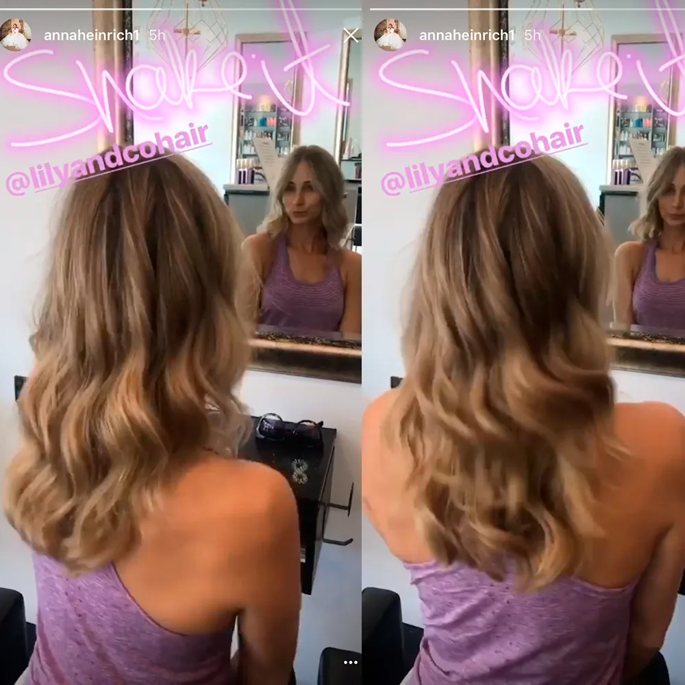 Anna Heinrich new hair