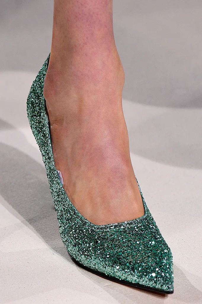 Victoria Beckham sparkly shoes