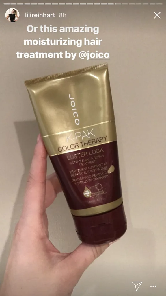 Lilli Reinhart's hair mask