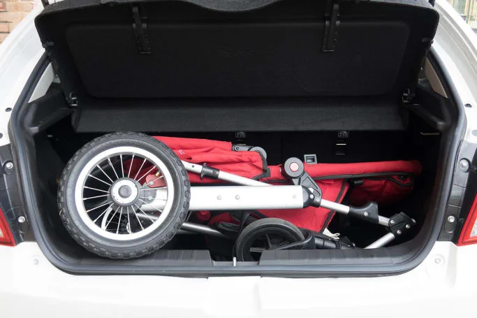 CarsGuide pram squeezed in