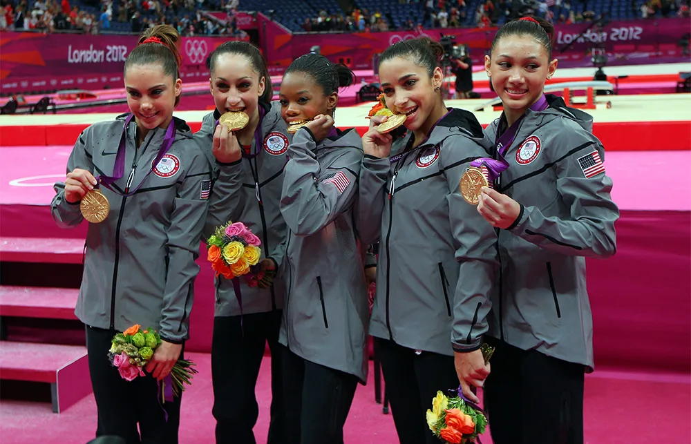 Mc Kayla Maroney, Jordyn Wieber, Gabrielle Douglas, Alexandra Raisman and Kyla Ross