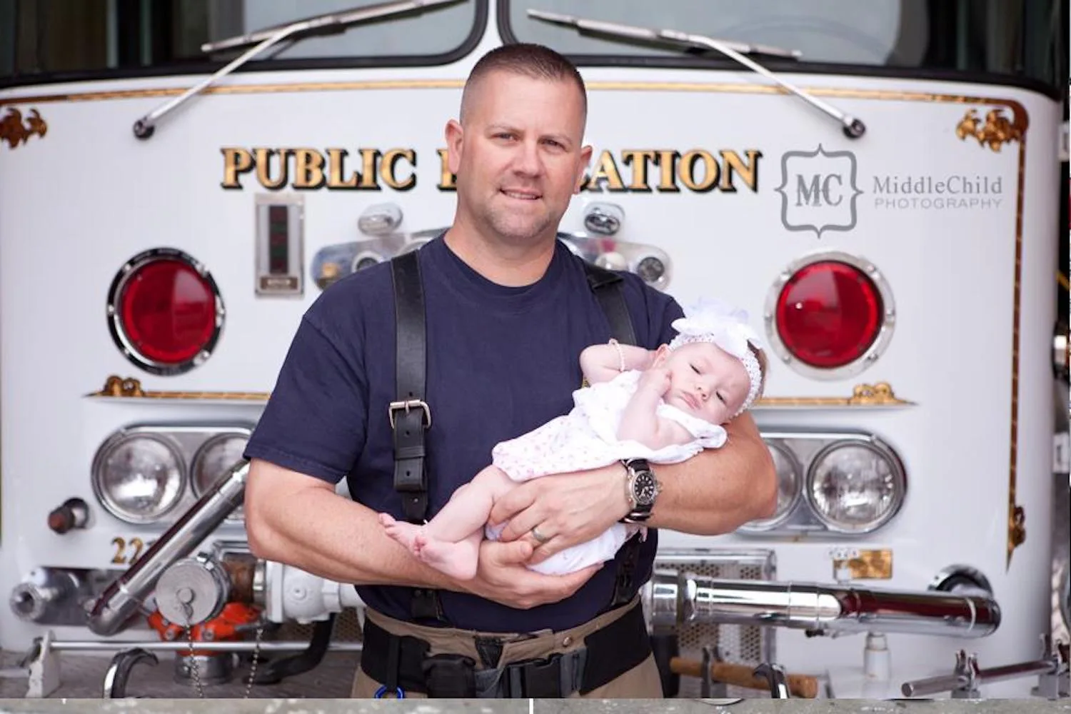 Fireman Adopts Newborn Baby Girl After Delivering Her During A Call-Out