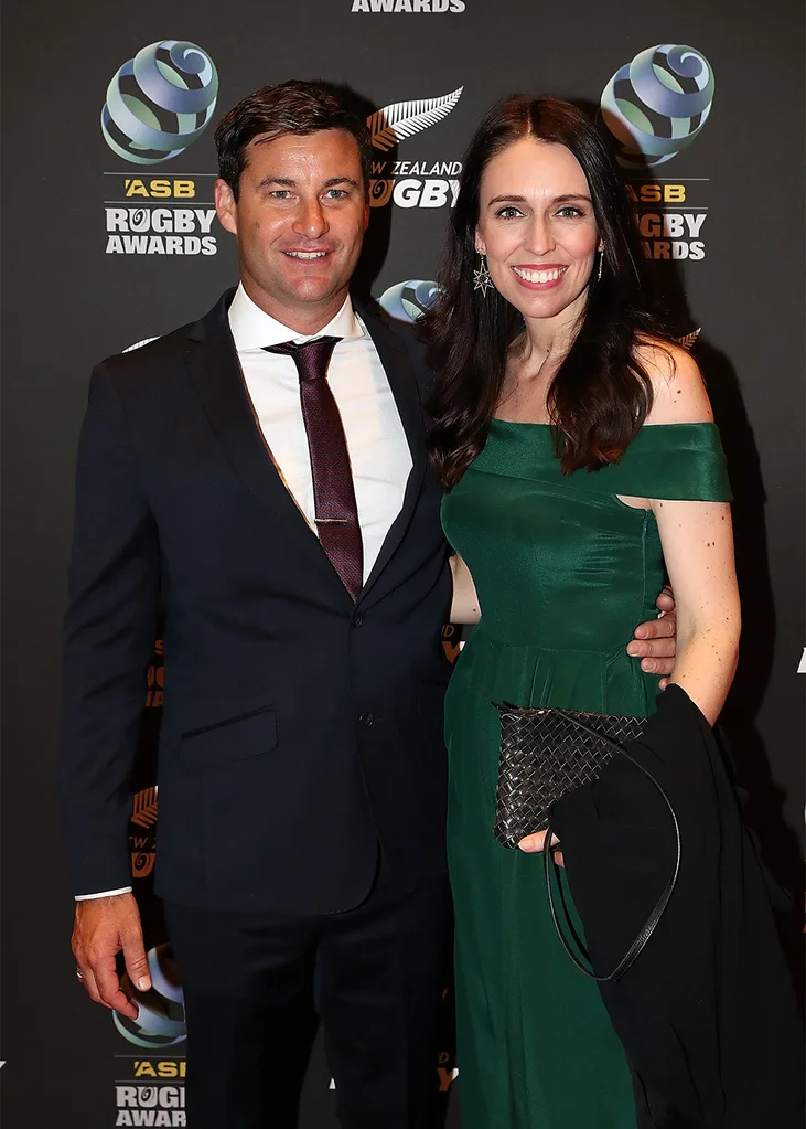 Jacinda Ardern and her partner Clarke Gayford