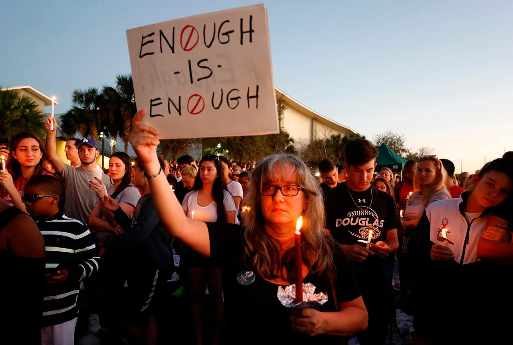 Shooting protest