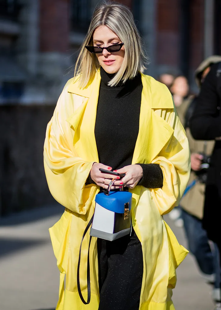 yellow coat