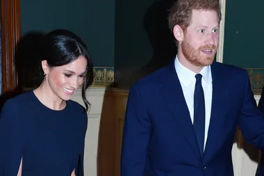 Meghan Markle Wears Regal Cape Dress For The Queen’s Birthday Celebration