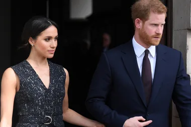 Meghan Markle And Prince Harry Make First Public Appearance Following Royal Baby