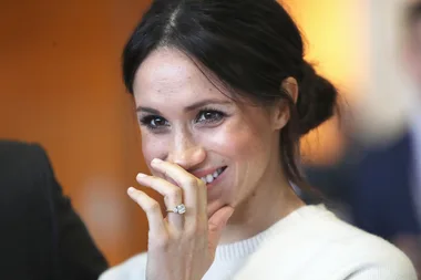 This Footage Of Meghan Markle Seeing Her Wedding Dress Is Everything