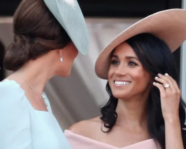 Meghan Markle And Kate Middleton Shared A Sweet Sister-In-Law Moment At Trooping The Colour