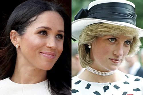 Meghan Markle Princess Diana same earrings