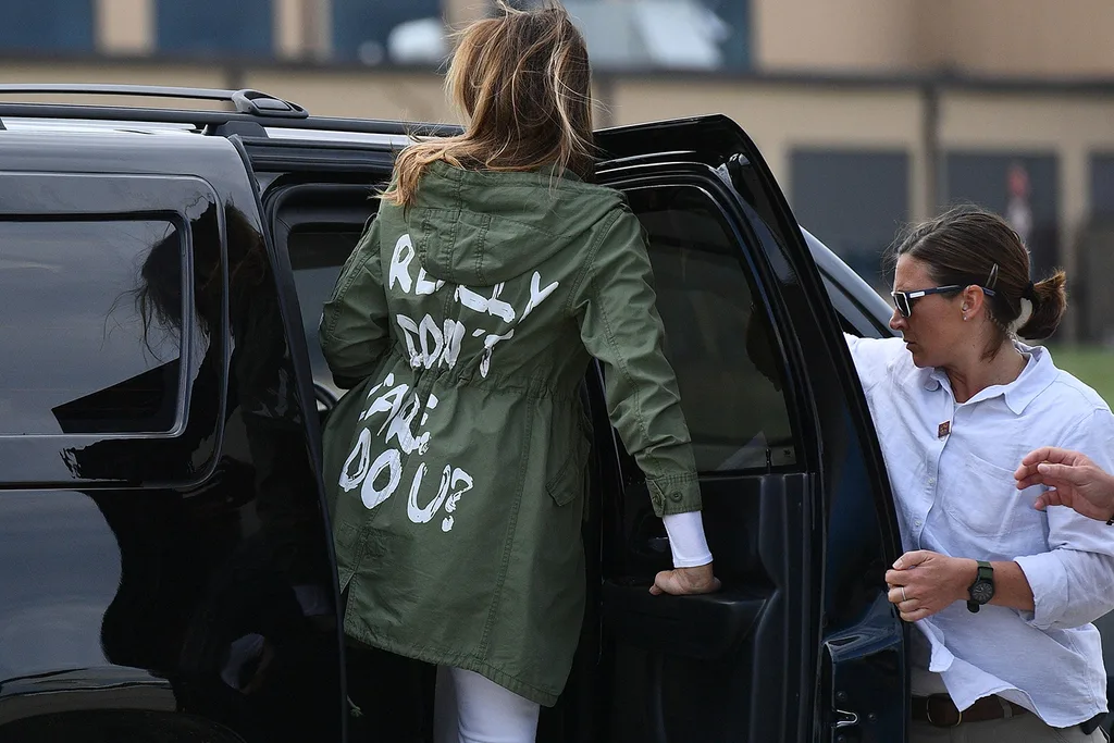 melania trump jacket immigration children