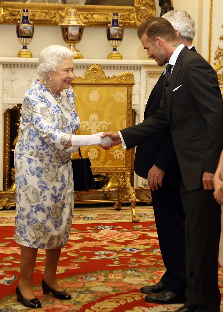 david beckham the queen