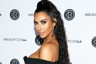 Kim Kardashian Just Took The Bike Shorts Trend To The Red Carpet