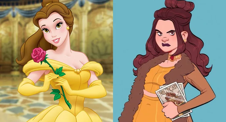 disney princesses with yellow dresses The new historically accurate Disney princess is Belle again, yes! But his time she's wearing the iconic yellow dress a lot of you requested it when I posted the blue